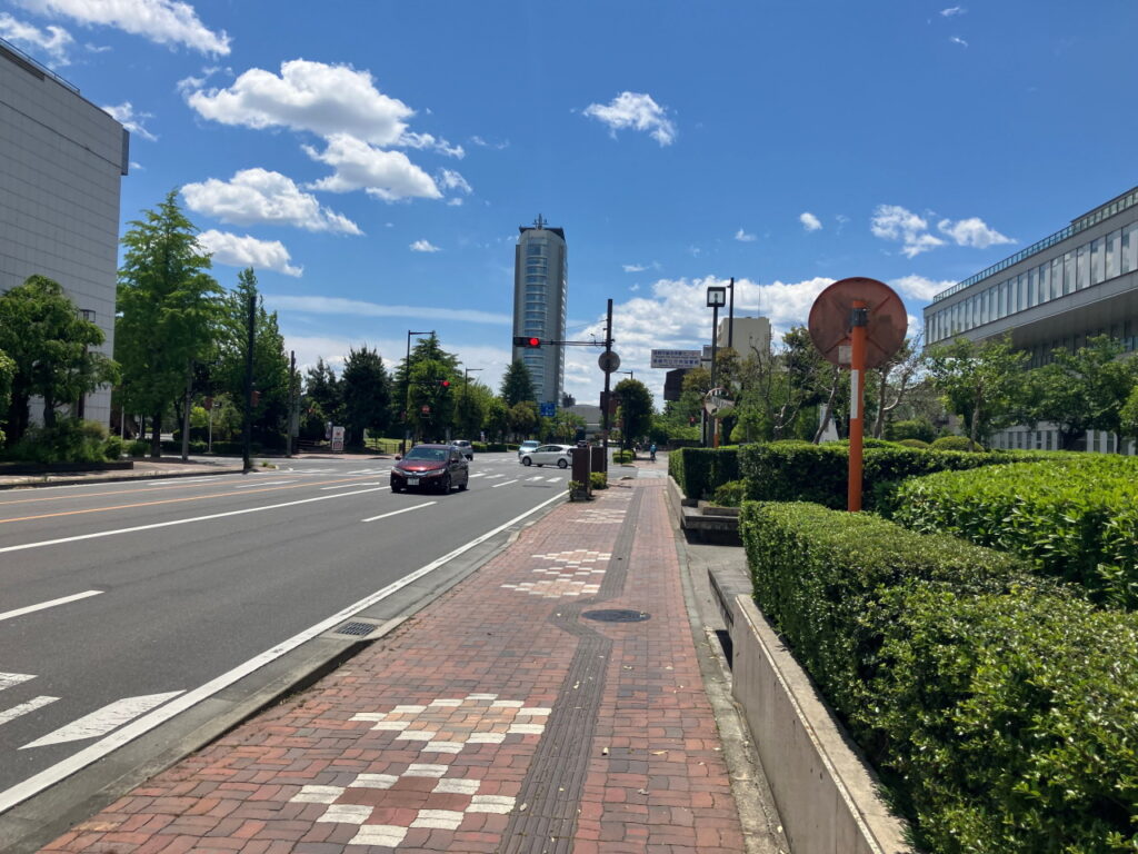 高崎市役所が見えてきました